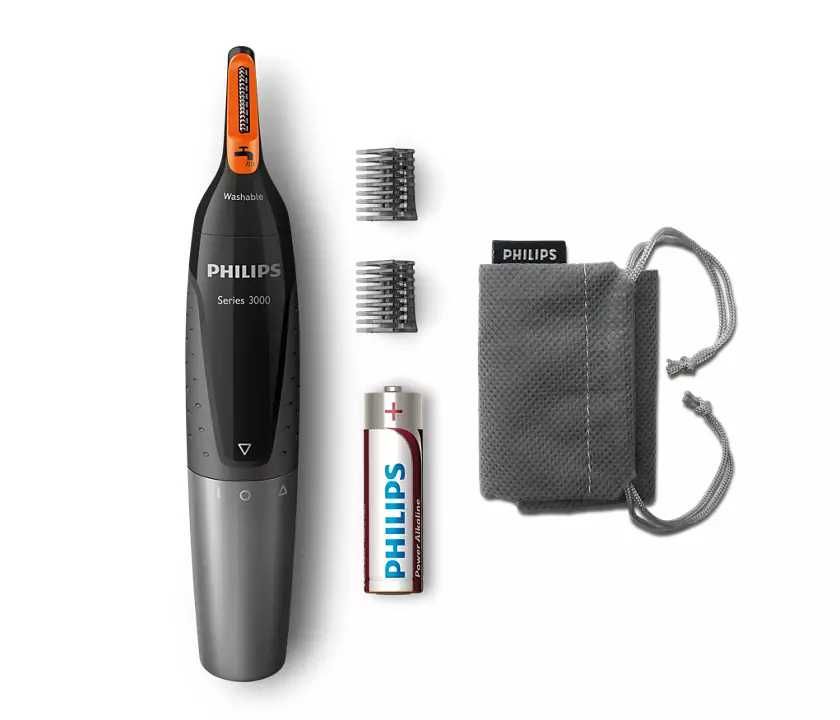 Nose trimmer series 3000 Wygodny trymer do brwi, nosa i uszu NT3160/10