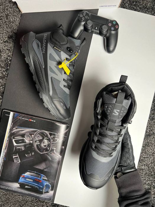 Чоловічі кросівки саломон Salomon Elixir Activ Fur Black Grey [41-46]