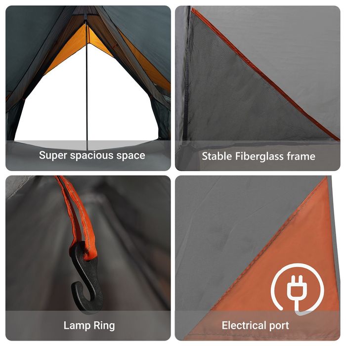 Namiot kempingowy w kształcie litery A dla 5 osób wodoodporny