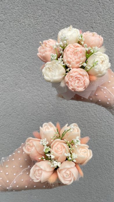 Mini bukieciki flowerbox swiece sojowe
