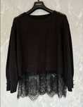Bluza czarna imperial z koronką