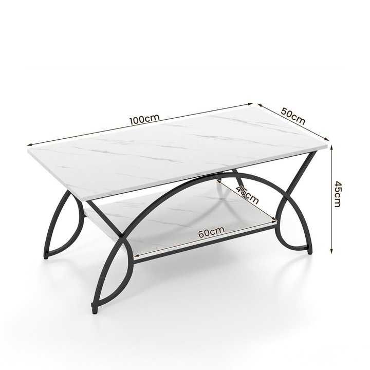 Nowy stół / stolik / blat/prostokątny/100x50x45cm/COSTWAY !7790-A975!