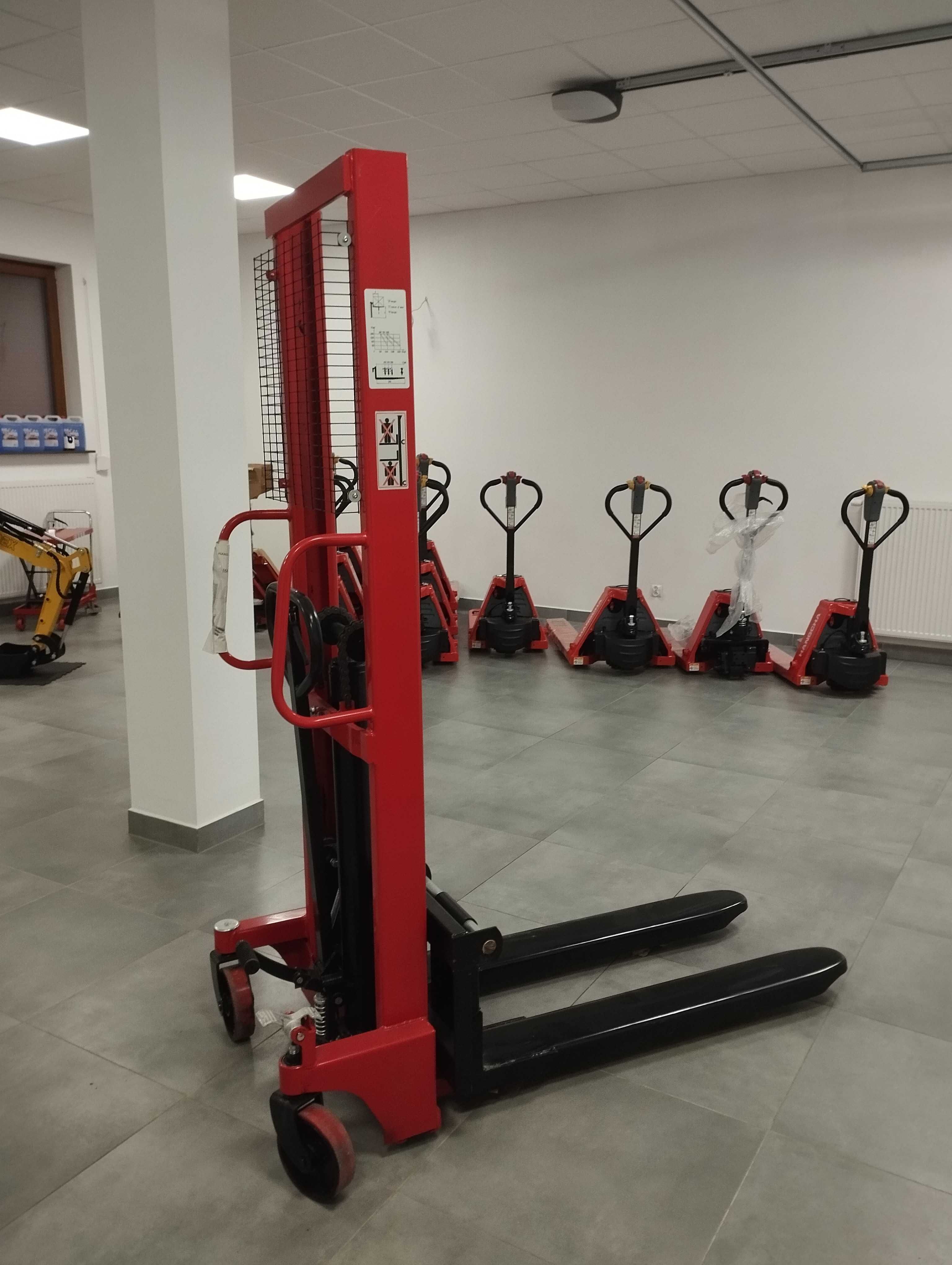 Paleciak ręczny wózek podnośnikowy sztaplarka 1t 1,6m 2t 2m 2,5m 3m