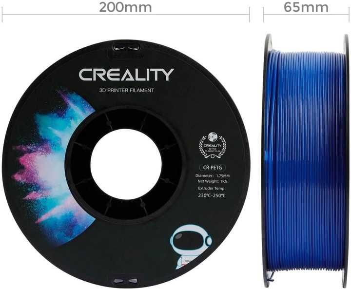 PETG-пластик Creality філамент для 3д принтера 1.75 мм 1 кг Синій