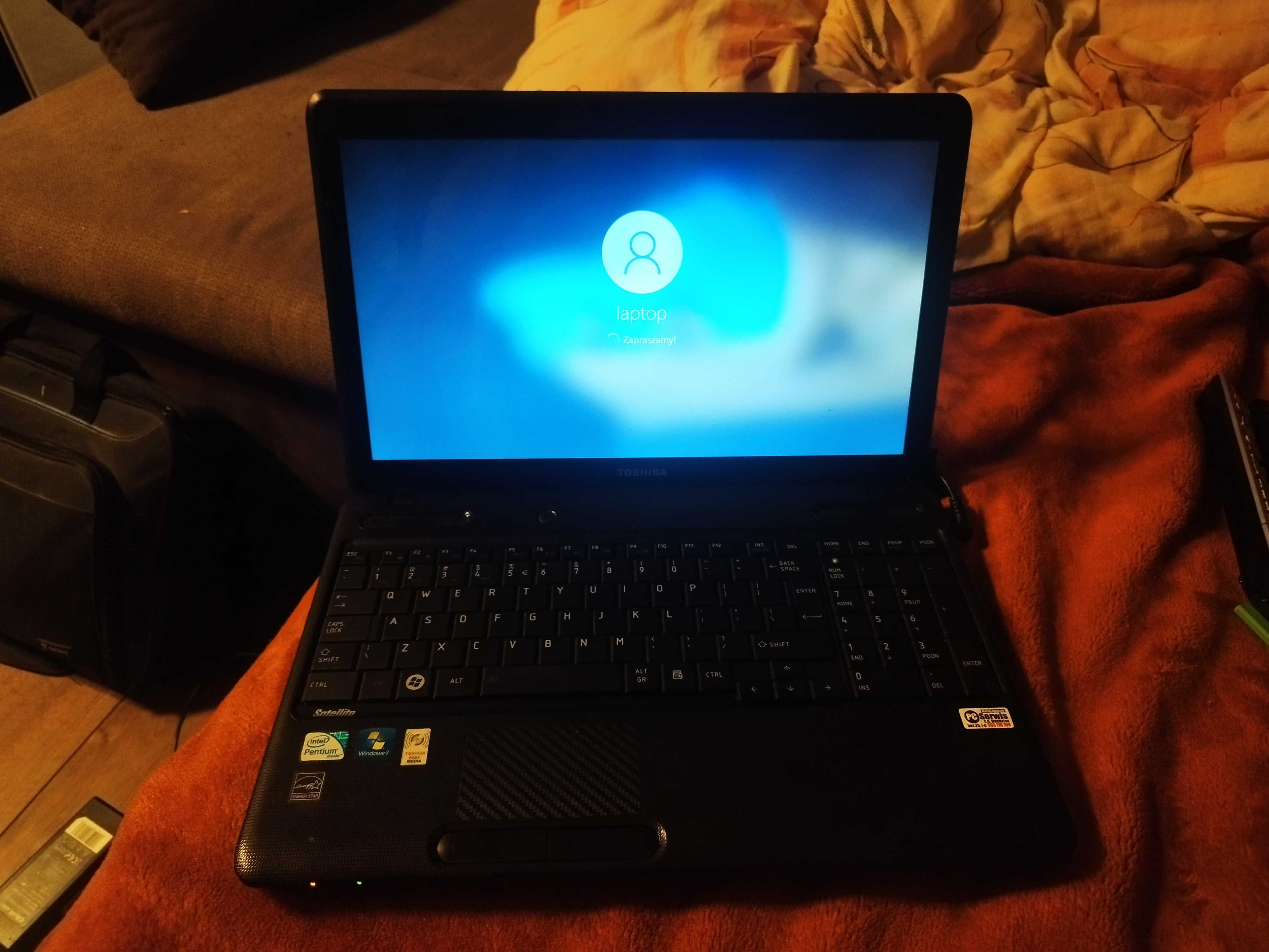 Laptop Toshiba dysk SSD nowy system