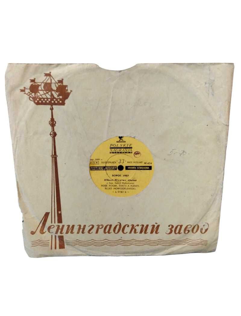 Płyta winylowa Polskie Nagrania “Sopot 1957/Albert Nicolas – klarnet”