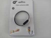 Pulseira Cabo USB preto de 20 cm para Android - NOVO - PORTES GRÁTIS