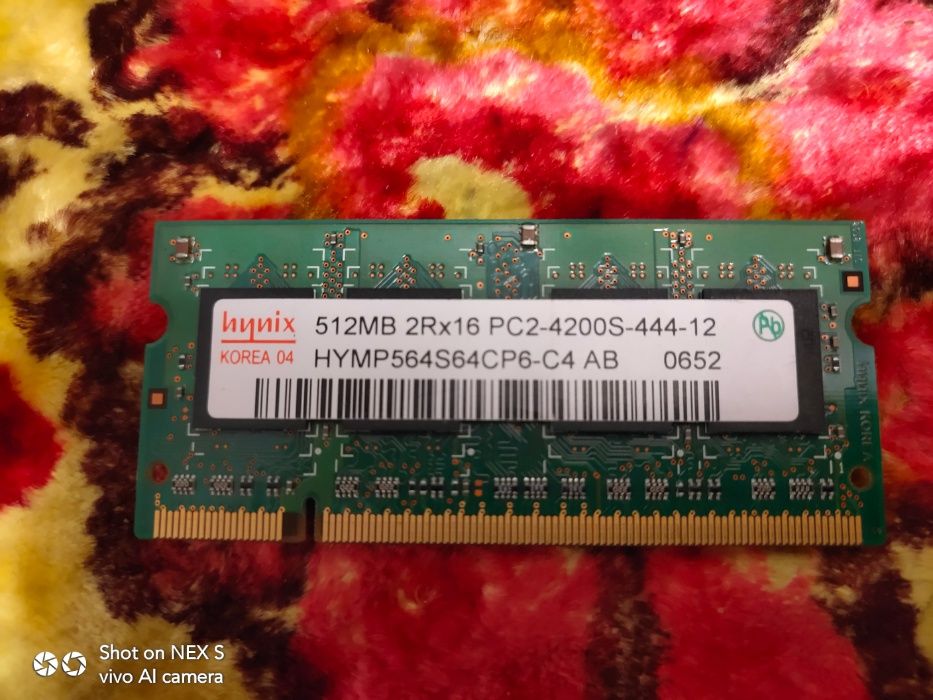 Оперативная память DDR 2 512 Mb на ноутбук