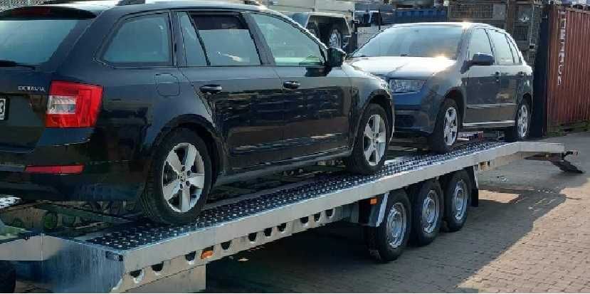Przyczepa do transportu minikoparki laweta 2700 kg 3,5 2-osiowa FRACHT