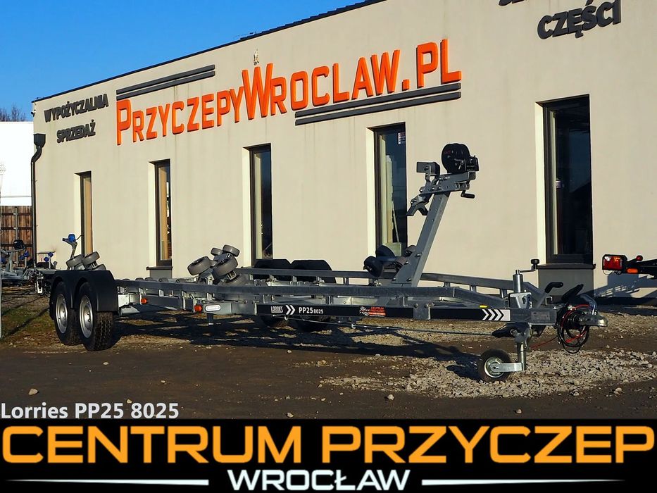 Lorries PP25-8025 / PODŁODZIOWA  Nowa / Płozy / Rolki / Do Łodzi / DMC 2500 KG