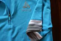Koszulka rowerowa Odlo Breeze Stand Up Collar S/S 1/2 Zip - rozmiar S