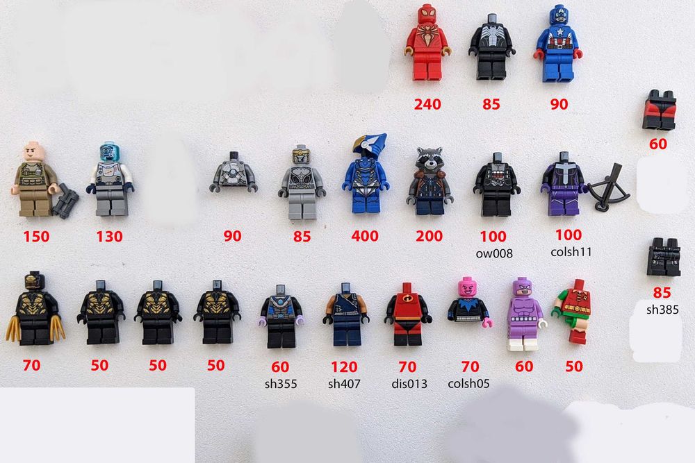Lego мініфігурки minifigures Super Heroes Marvel (оригінал 100%)