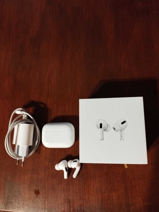 Oryginalne słuchawki AirPods Pro 2021 + dowód zakupu + ładowarka