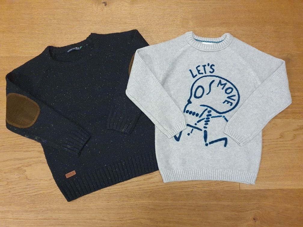 Zara Reserved 2 sweterki na wiosnę r.116 jak nowe