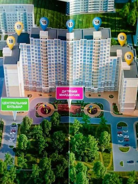 Продаж (переуступка) 1-к квартири ЖК "Нові Теремки" - 27 тис. $