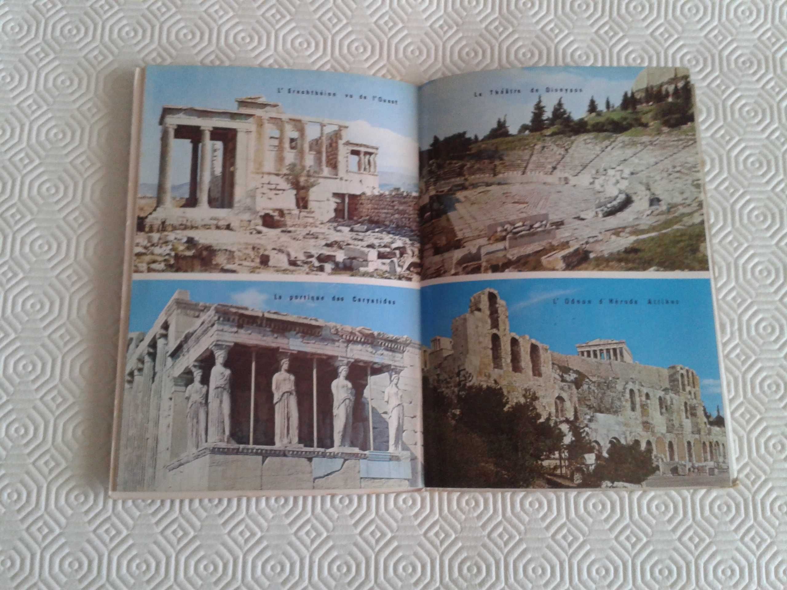 LOTE de 3 livros/guia turísticos de Atenas e Grécia