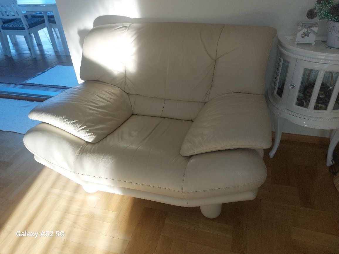 Sofa KLER  skórzana 3 szt