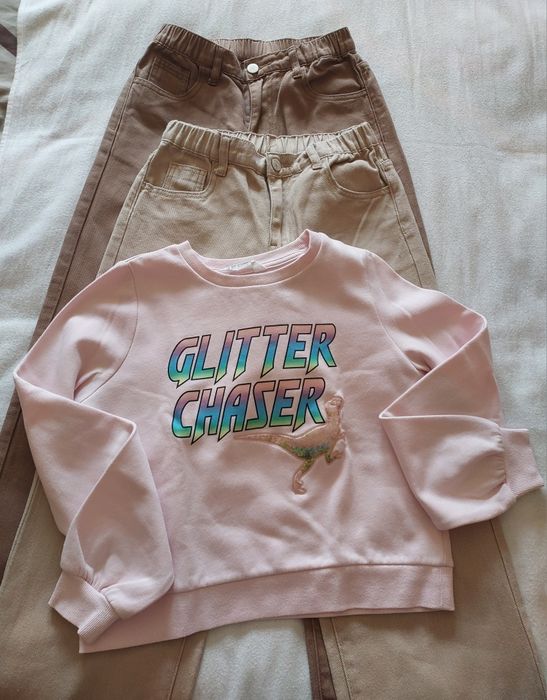 Lote Sweat e 2 Calças Menina, 11-12A