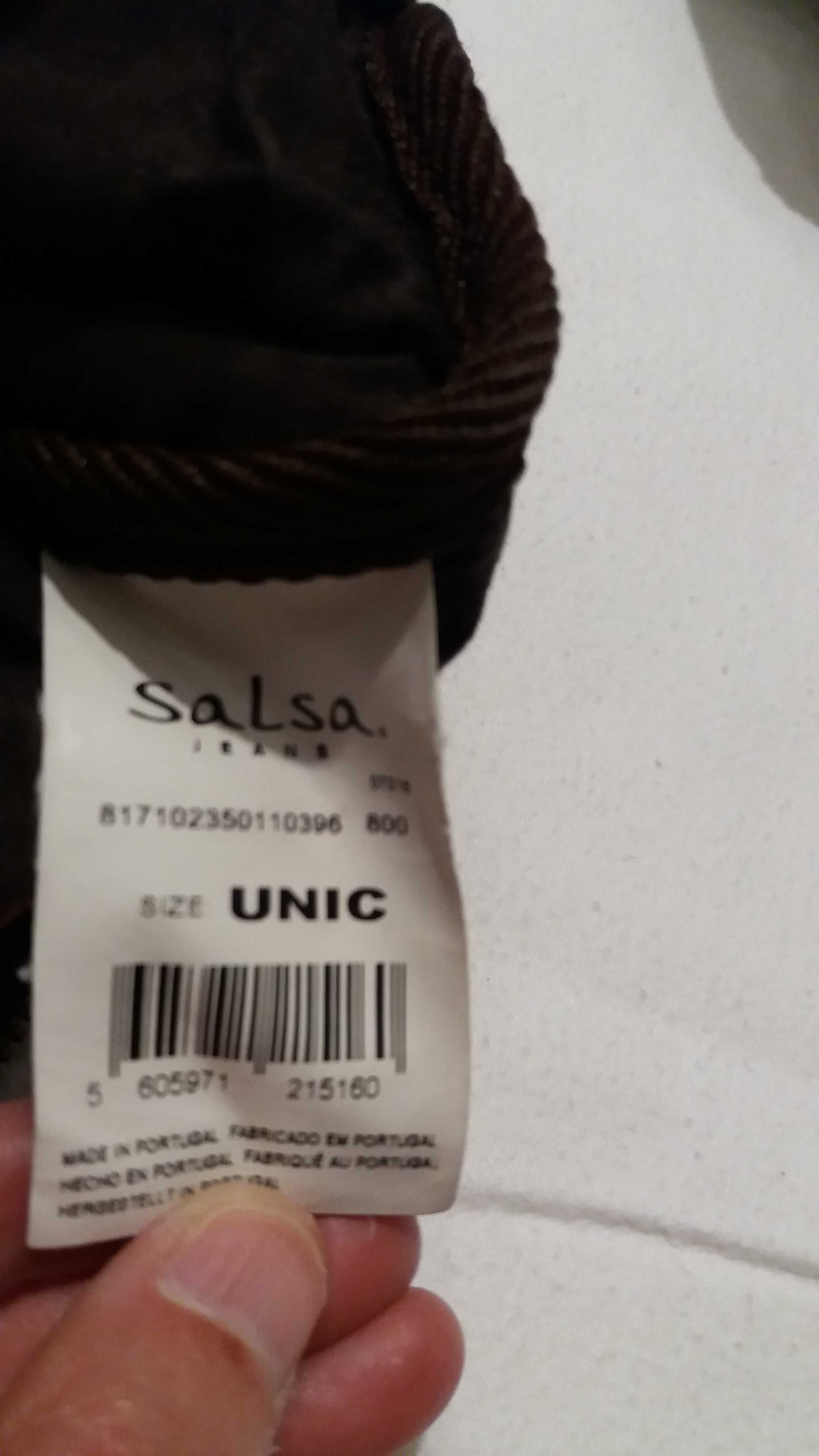 Mala Salsa com aplicações em couro