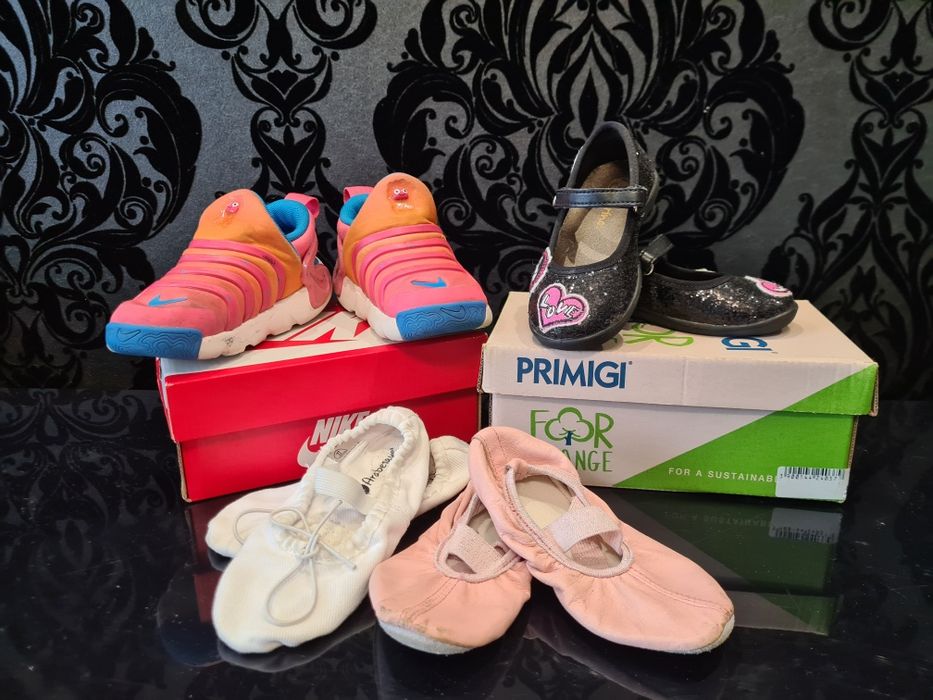 ZESTAW 4 pary buty dla dziewczynki rozmiar 24 długość stopy 16 cm