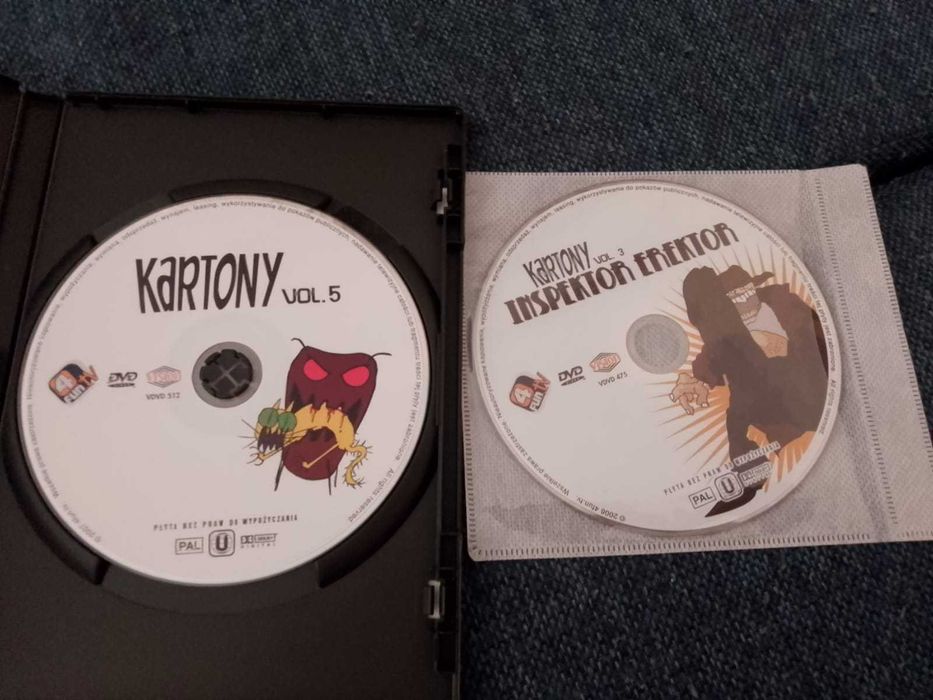 KARTONY 4FunTV zestaw unikatowy 4 DVD, Inspektor Erektor i inne