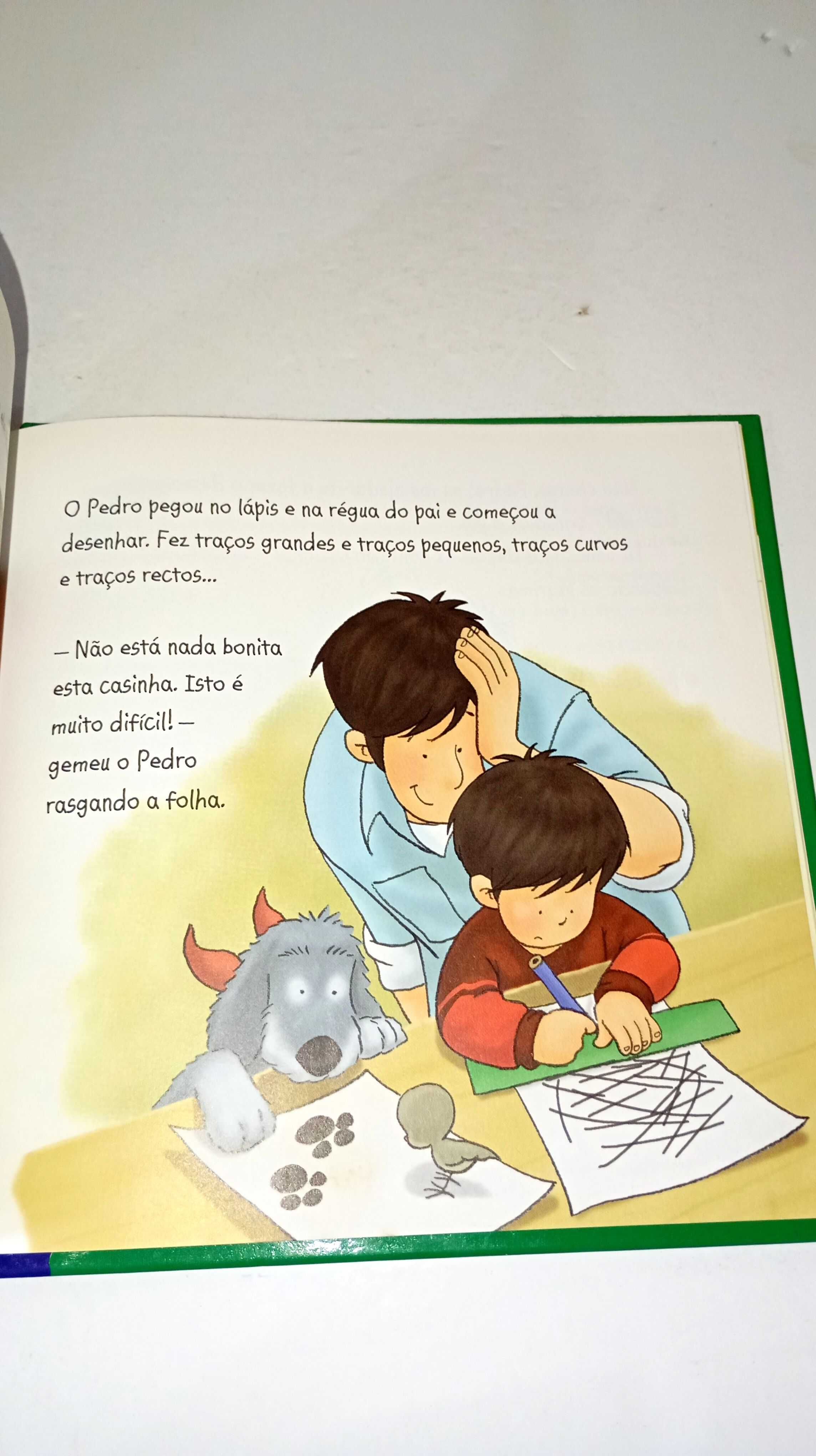 Pedro aprende bricolagem