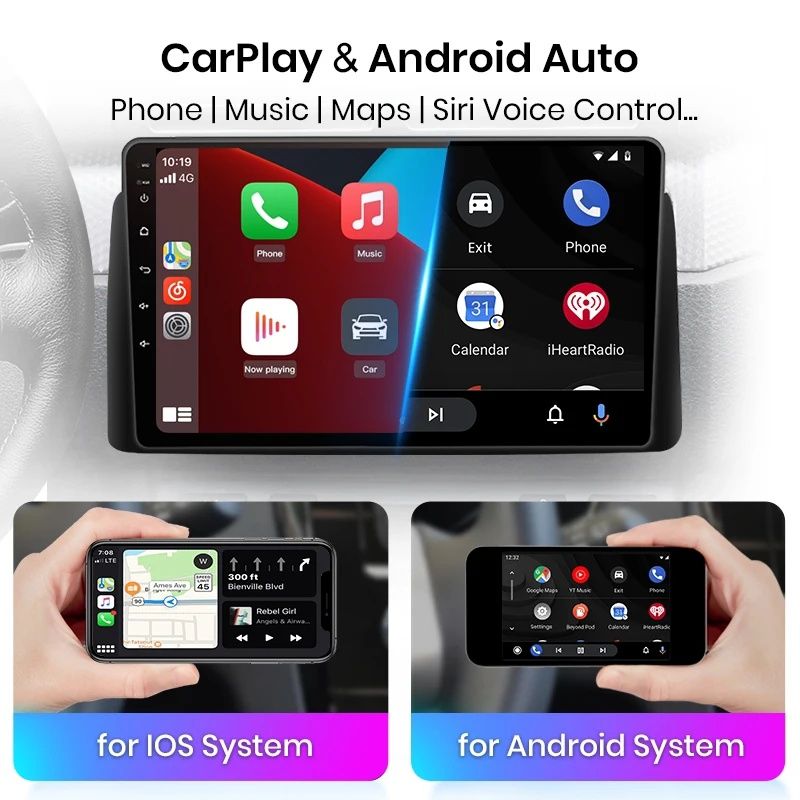 Rádio 9" android Seat Altea e Toledo CARPLAY WIFI GPS 2/32GB Novo