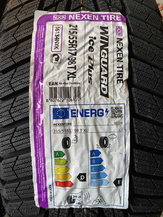 Нові всесезонні шини 215/55R17 Nexen WinGuard ice Plus WH43 98T XL