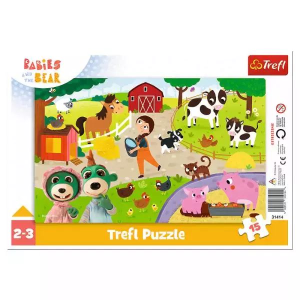Puzzle ramkowe 15 Urocze Bobaski TREFL. Trefl