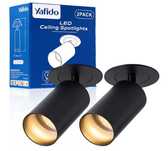 Yafido 2 Reflektor sufitowy LED obrotowy 360st bez żarówek GU10 - Nowy