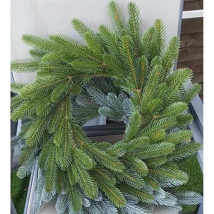 Wianek zielony 45cm świerk sztuczny