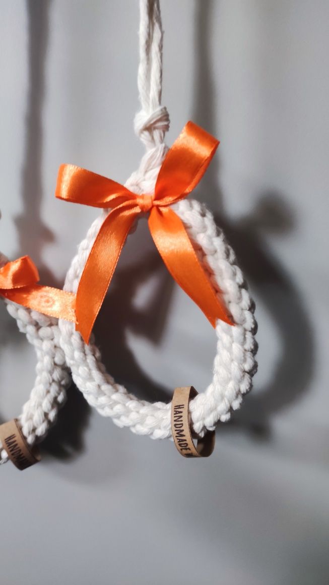 Jajko pisanka ozdoba Wielkanoc makrama sznurek handmade