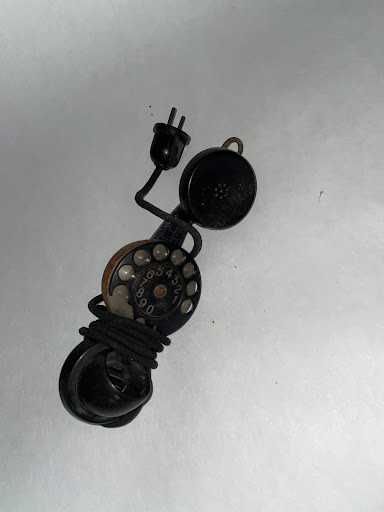 Telefon Retro / Vintage - Słuchawka z Tarczą Obrotową - PRL