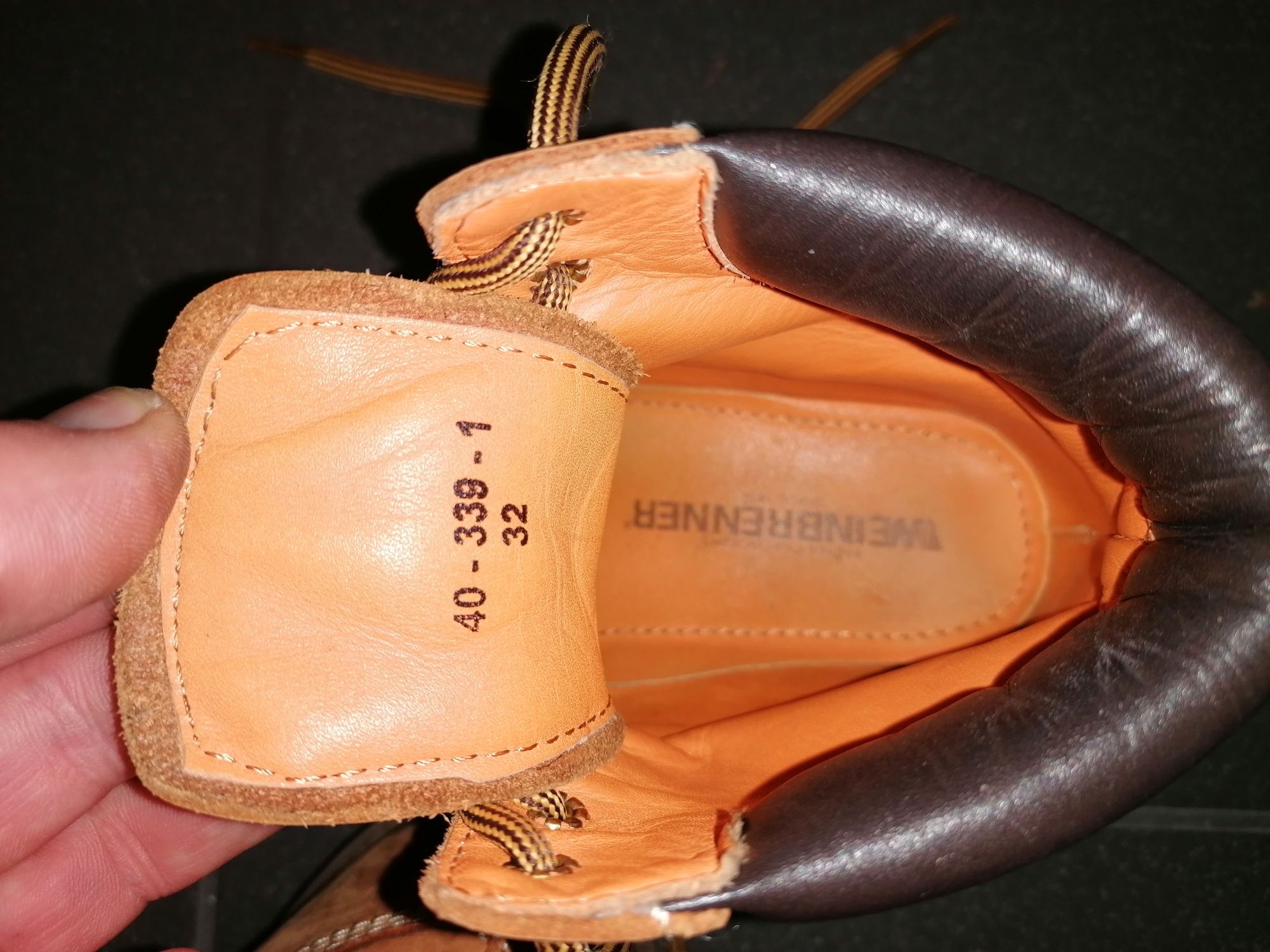 Buty trapery skórzane chłopięce Weinbrenner