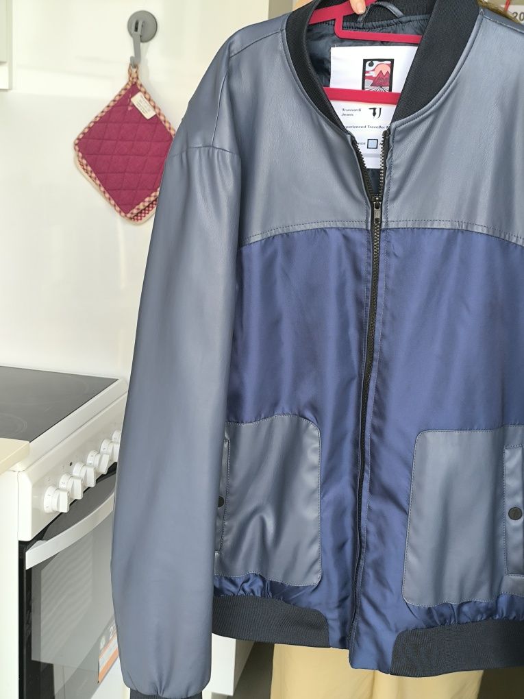 Casaco de cabedal (pelica) da marca TRUSSARDI