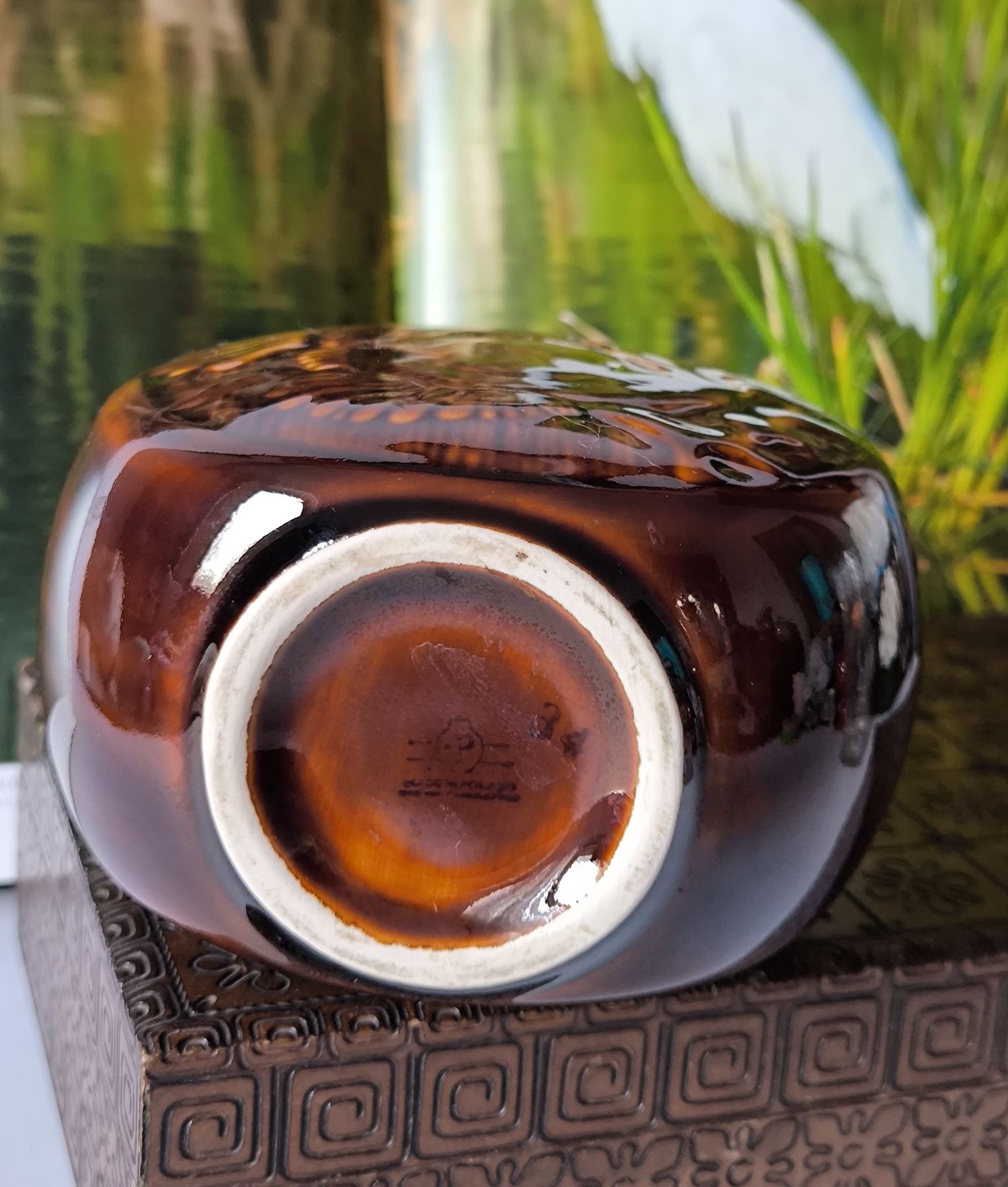 Wazon Pruszków ptaki piękny stary porcelit