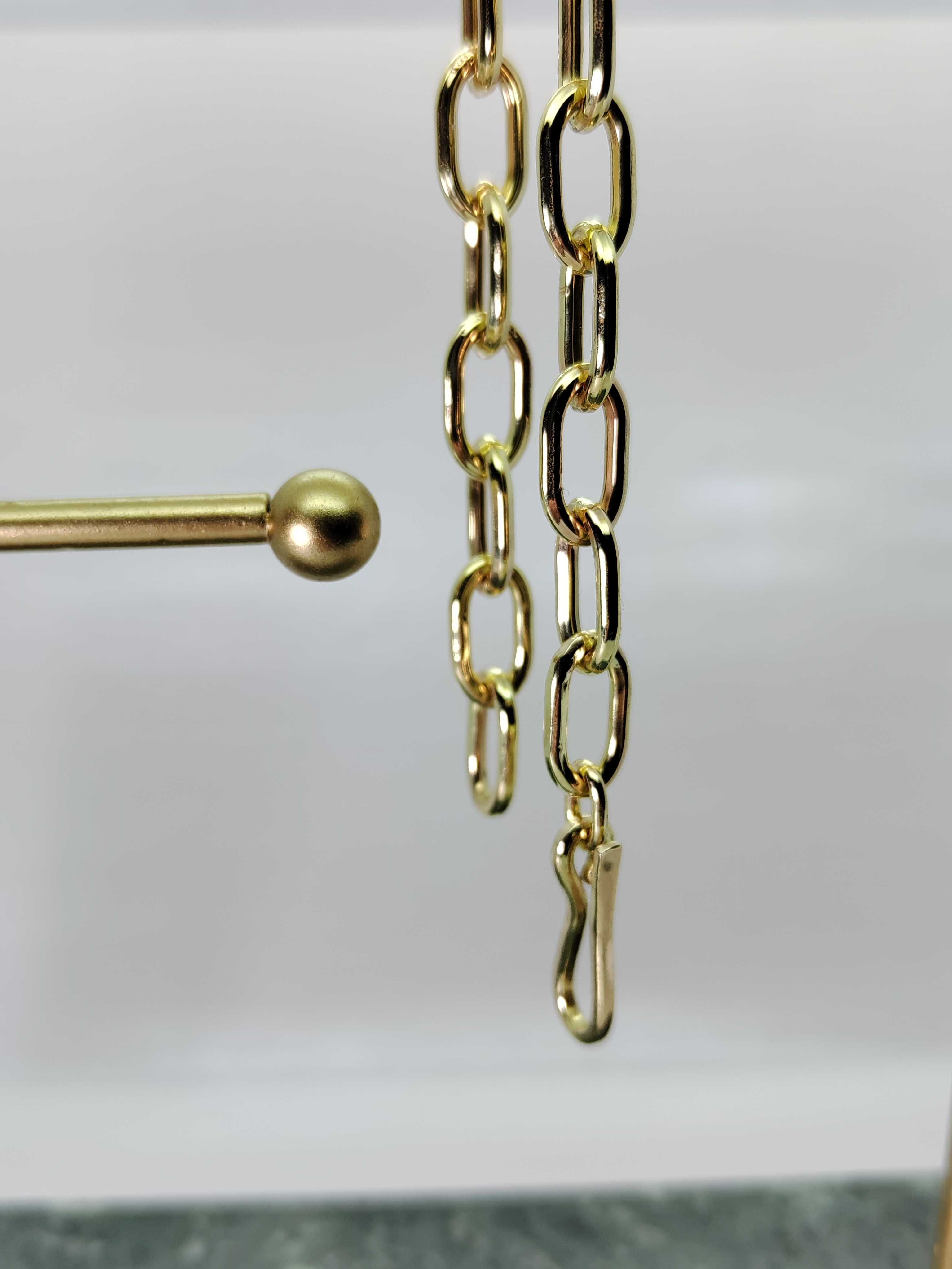 Piękna złota bransoleta (próba 585]. 19cm/17.88g. Niska cena.