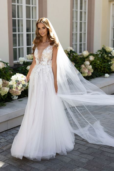 Suknia ślubna Tom Sebastien Paige literka A XS\S