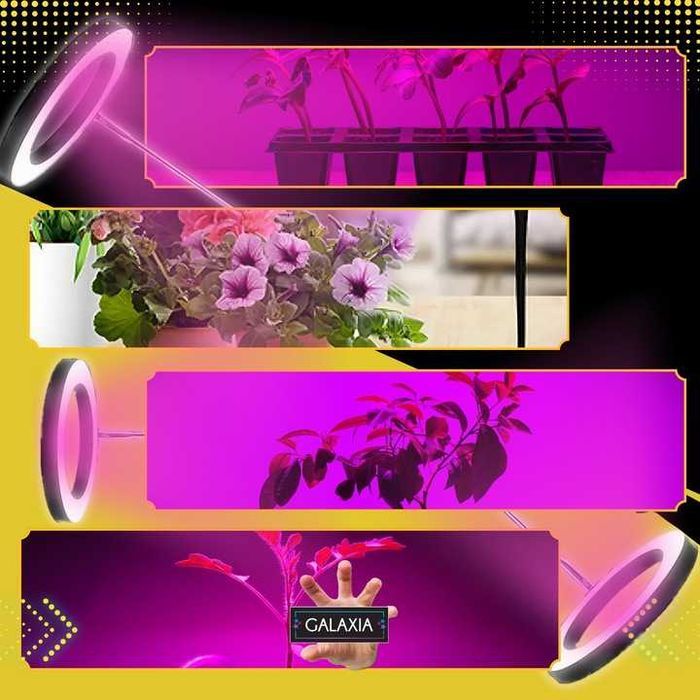 LAMPA LED DLA ROŚLIN Do Uprawy Wzrostu Oświetlenie Żarówka Grow TIMER