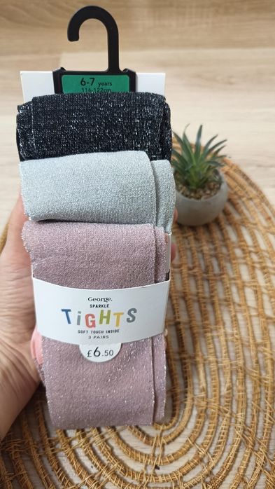 Капронові дитячі колготи з люрексом