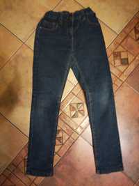 jeansowe spodnie skinny z regulacją w pasie 140 cm Primark