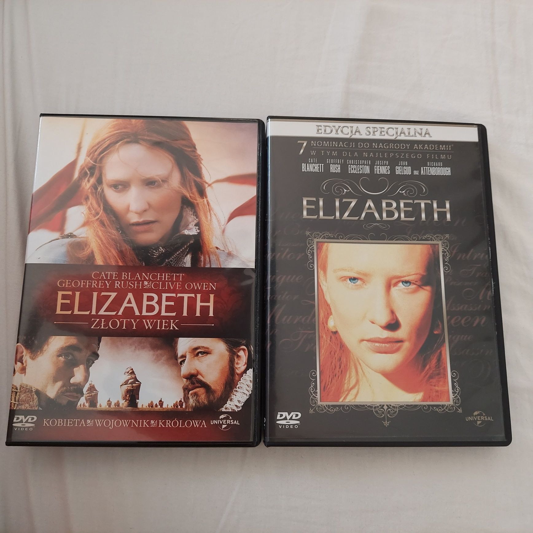 Elizabeth,  Elizabeth złoty  wiek zestaw filmow