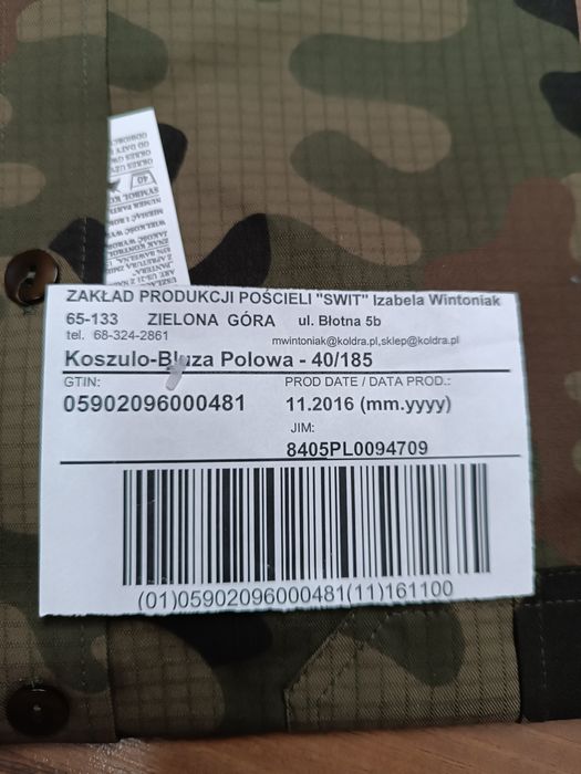Koszulo-bluza polowa wz.93 roz.40/185