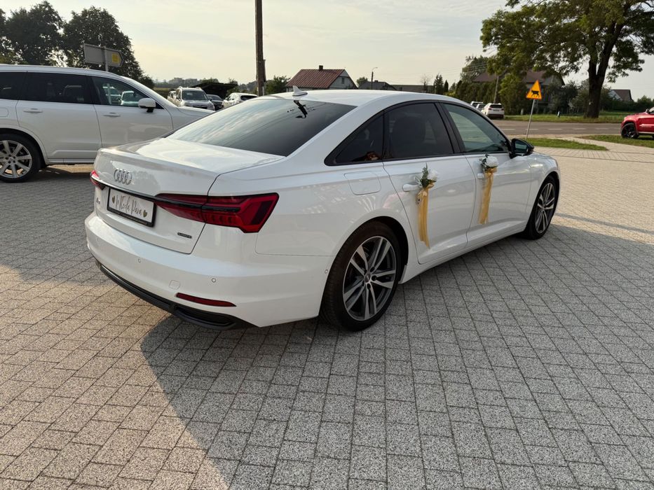 Samochód, auto do ślubu, wynajem piękne Audi A6 C8
