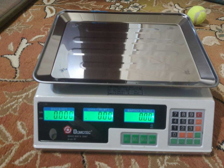 Торгові електронні ваги Domotec MS-228 6V до 50 кілограмів , 800