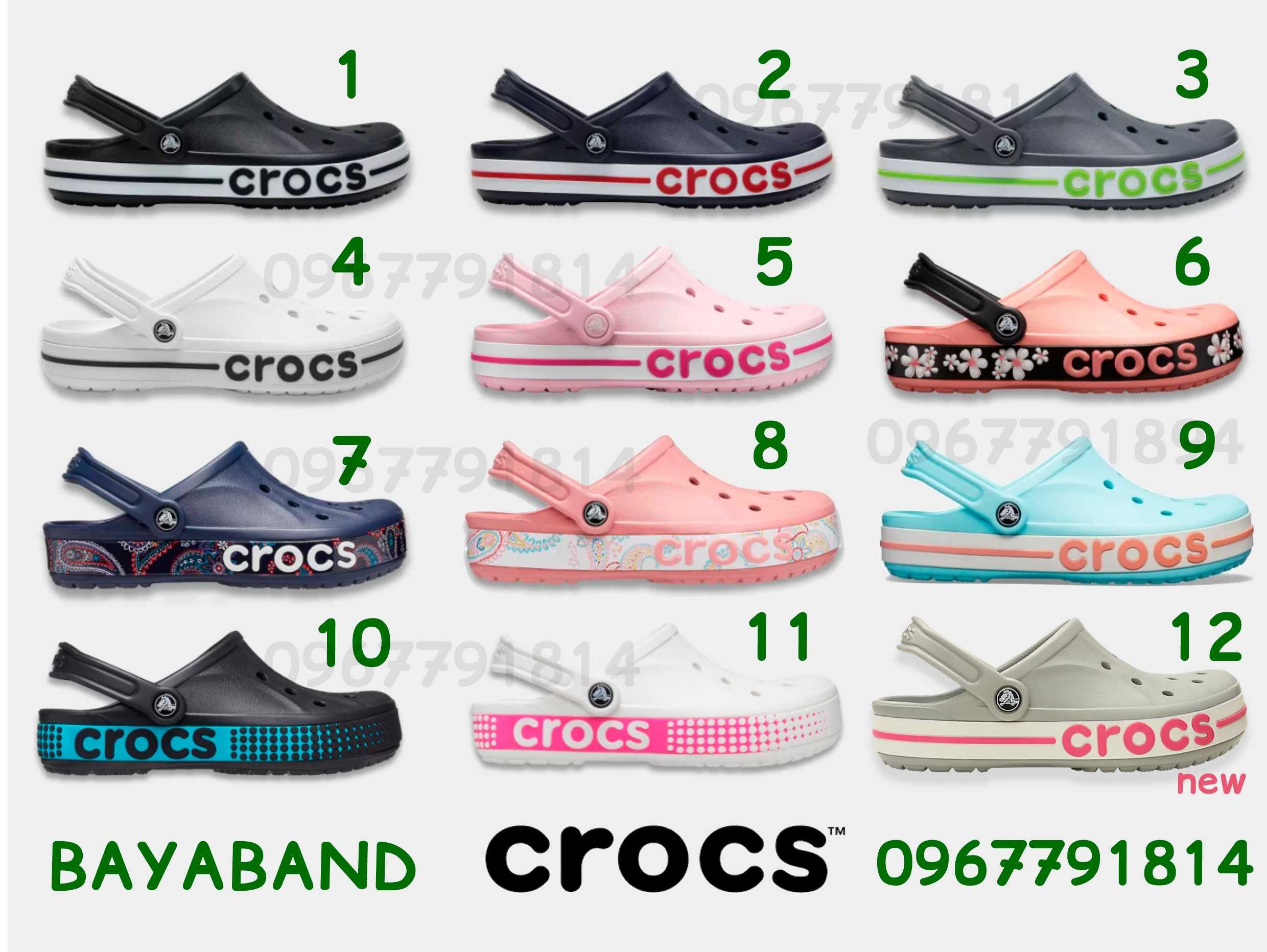 Crocs Bayaband Light Grey / Candy Pink. Кроксы серые 36,37,38,39,40