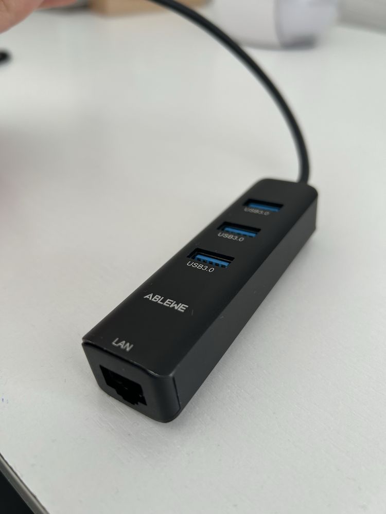 Adapter HUB USB-c Ablewe 4w1 Ethernet
