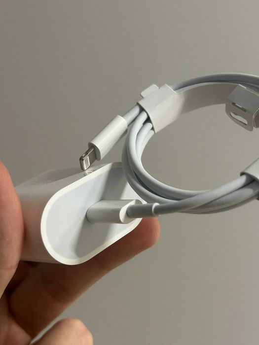 Apple швидкісна зарядка комплект (блок + кабель) Lightning лайтинг 1м
