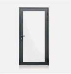 Drzwi aluminiowe przeszklone 1100 x 2100  od producenta na wymiar