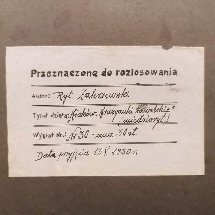 Kraków miedzioryt